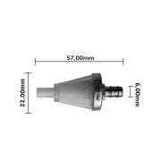 Filter goriva izlaz 6mm mali  L57mm OMG