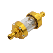 Filter goriva izlaz 7,5 mm mali  L66 mm zlatni