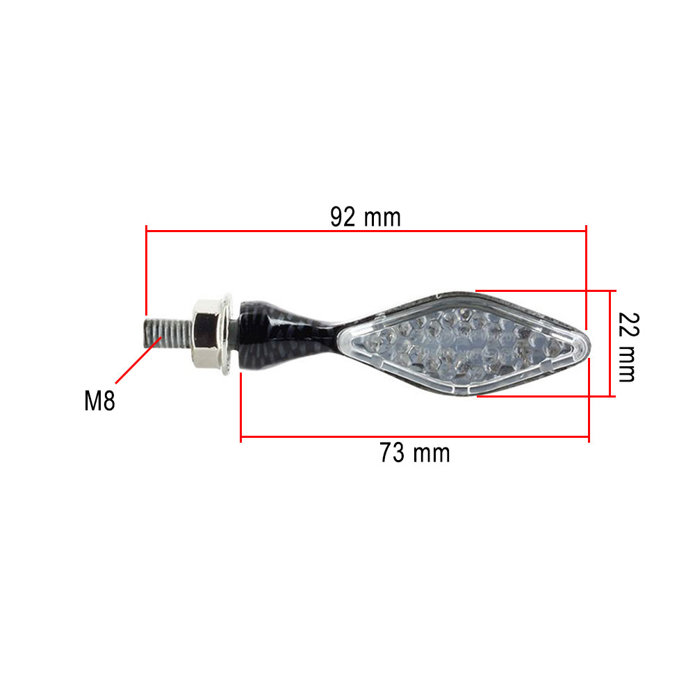 Žmigavci univerzalni carbon LED homologovani
