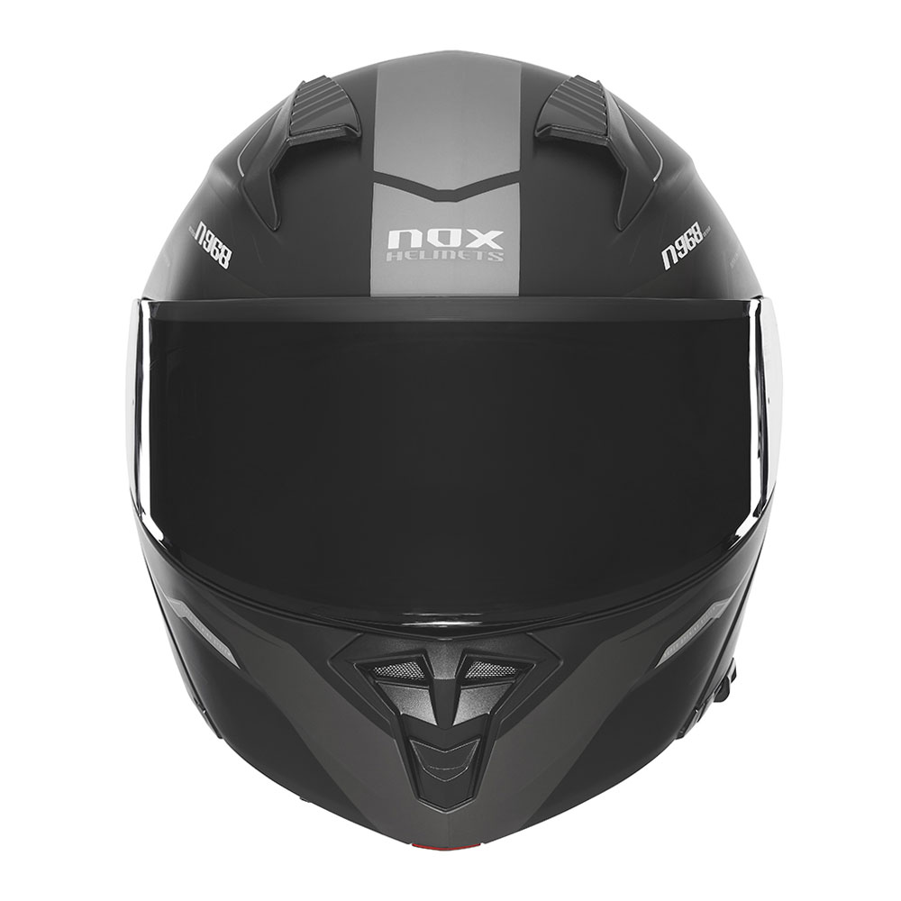 Kaciga NOX Flip Up N968 ULTRA sa naočarima mat crno titanium 2XL