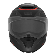 Kaciga NOX Flip Up N967 SYNCHRO sa naočarima mat crno crvena