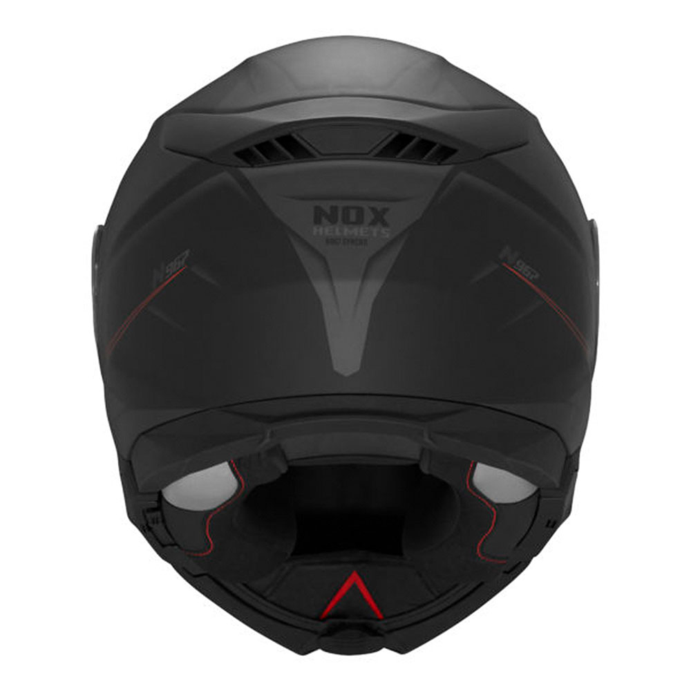 Kaciga NOX Flip Up N967 SYNCHRO sa naočarima mat crno crvena 2XL