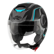 Kaciga jet Kappa KV37R crno titanium