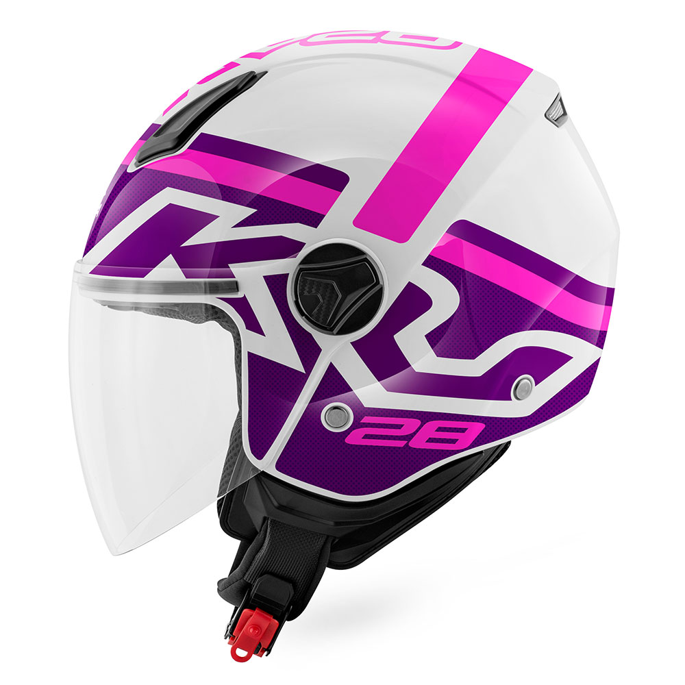 Kaciga jet Kappa KV28R belo ljubičasta M