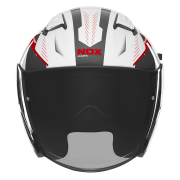 Kaciga NOX Jet N130 MYST crveno bela S