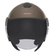 Kaciga NOX Jet N182 sa naočarima mat bronza XL