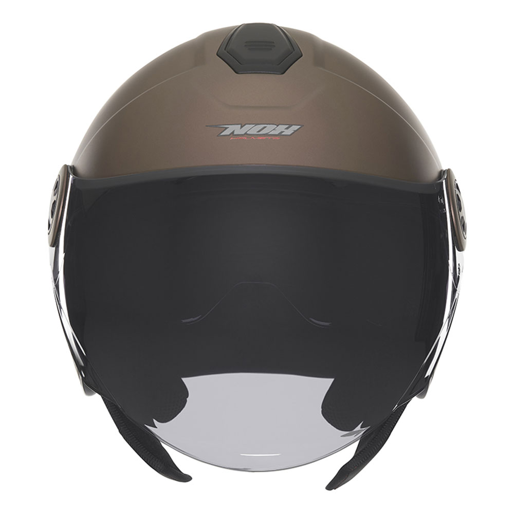 Kaciga NOX Jet N182 sa naočarima mat bronza XL