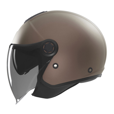 Kaciga NOX Jet N182 sa naočarima mat bronza XL