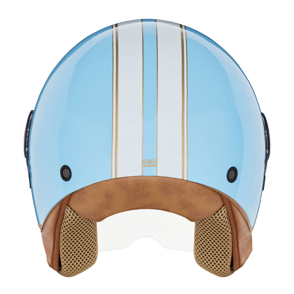 Kaciga NOX Jet N210 pastelno plava M