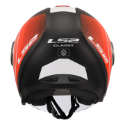 Kaciga LS2 Jet OF620 CLASSY DISKO mat crno crveno bela sa naočarima 3XL