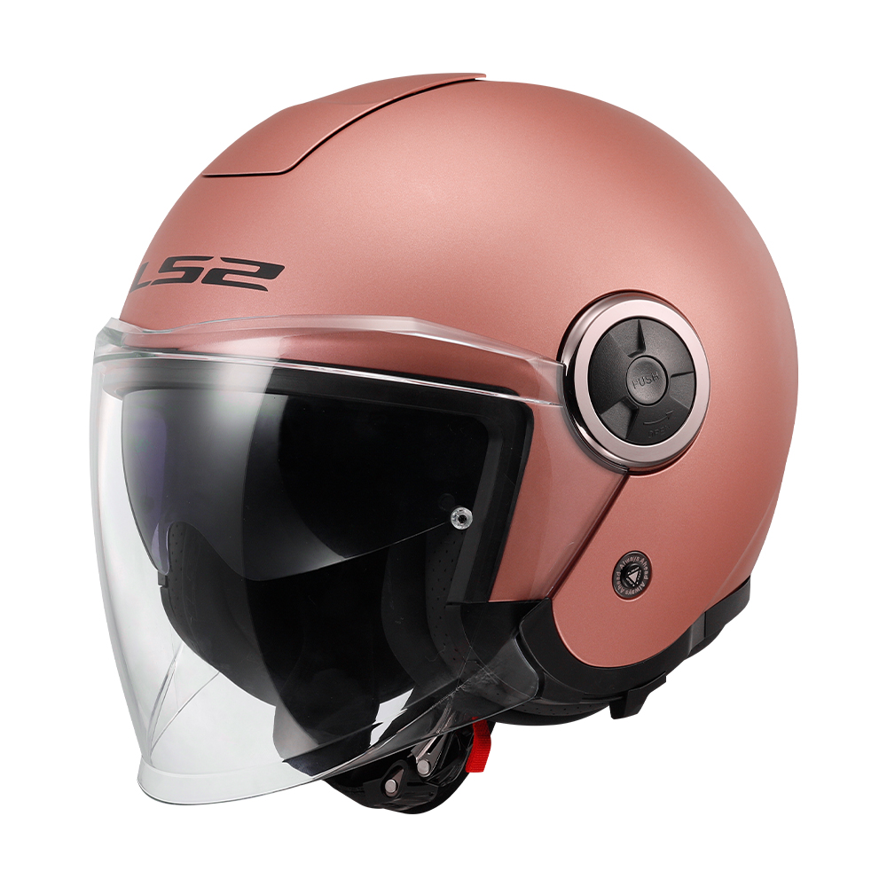 Kaciga LS2 Jet OF620 CLASSY GOLD PINK mat roza M