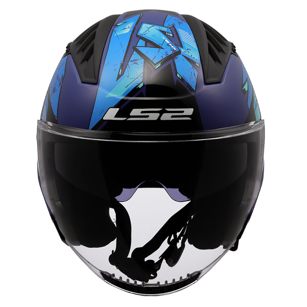 Kaciga LS2 Jet OF600 COPTER II KANJI plava L