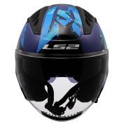 Kaciga LS2 Jet OF600 COPTER II KANJI plava M