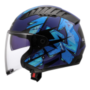 Kaciga LS2 Jet OF600 COPTER II KANJI plava M