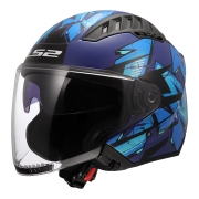 Kaciga LS2 Jet OF600 COPTER II KANJI plava XL