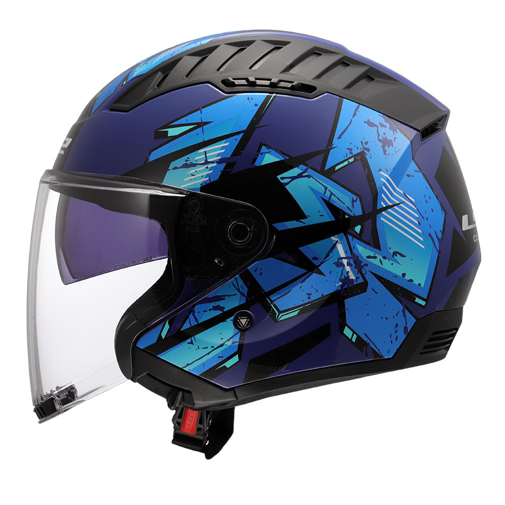 Kaciga LS2 Jet OF600 COPTER II KANJI plava XL