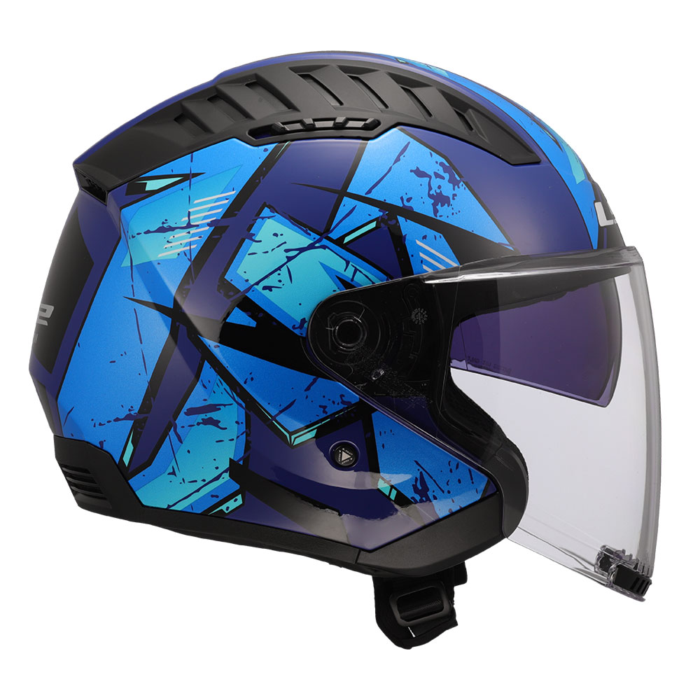 Kaciga LS2 Jet OF600 COPTER II KANJI plava XL