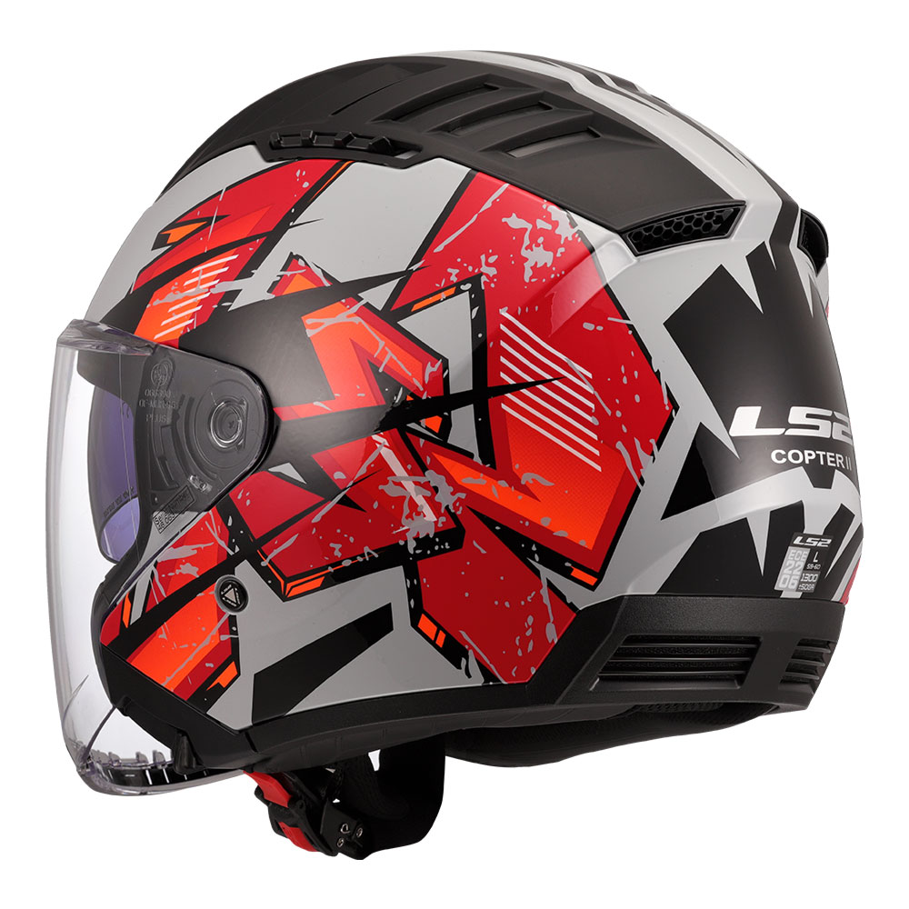 Kaciga LS2 Jet OF600 COPTER II KANJI siva S