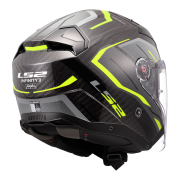 Kaciga LS2 Jet OF603 INFINITY II CARBON URUS crno žuta XL