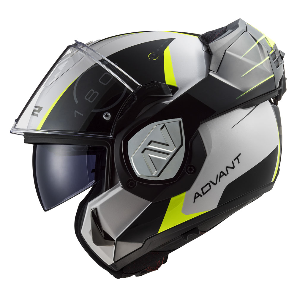 Kaciga LS2 Flip Up FF906 ADVANT CODEX belo crna sa naočarima XL