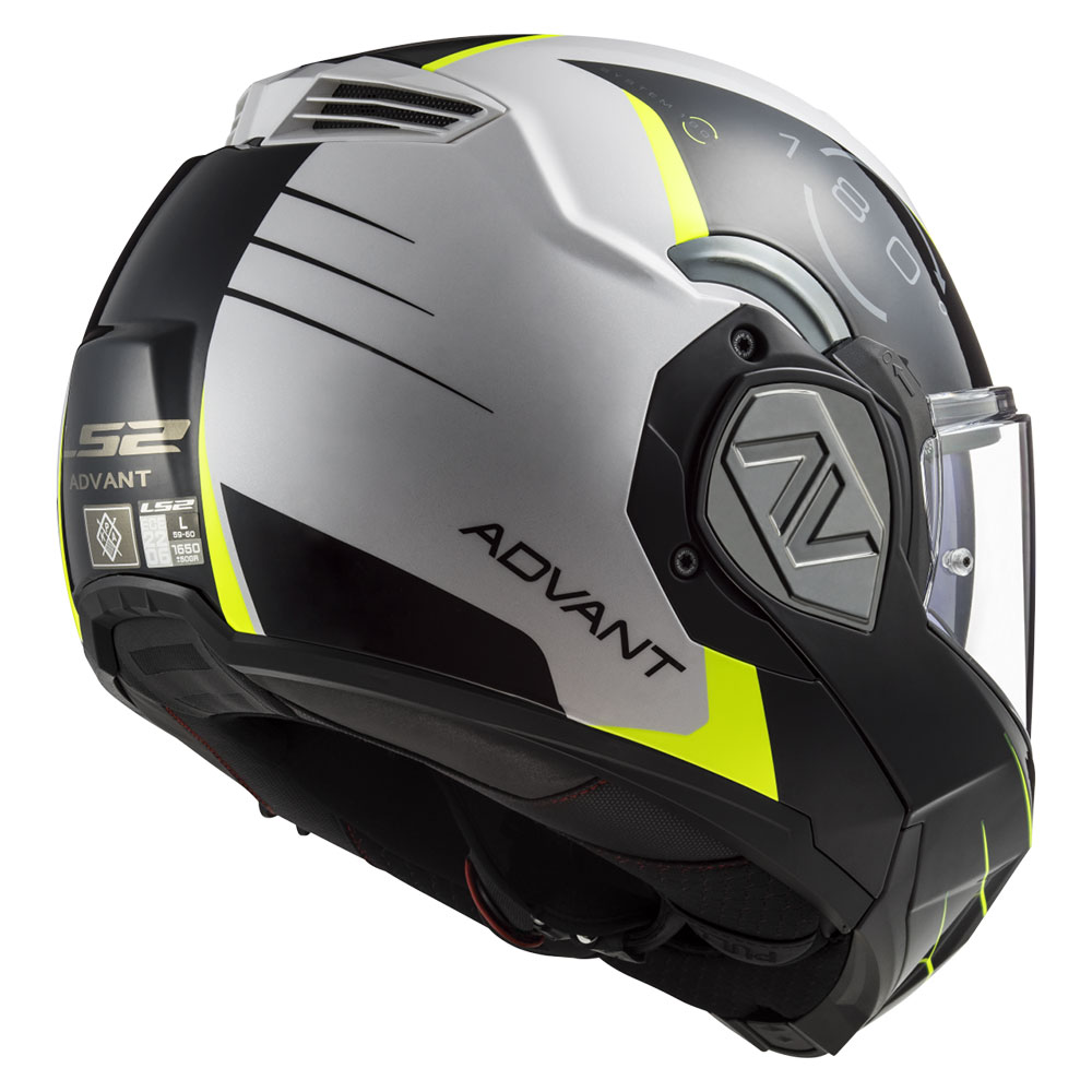 Kaciga LS2 Flip Up FF906 ADVANT CODEX belo crna sa naočarima S