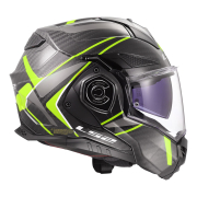 Kaciga LS2 Flip Up FF901 ADVANT X FUTURE II carbon žuta sa naočarima XL