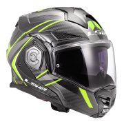 Kaciga LS2 Flip Up FF901 ADVANT X FUTURE II carbon žuta sa naočarima XL