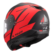 Kaciga LS2 Flip Up FF908 STROBE II CODE crno crvena XL