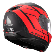 Kaciga LS2 Flip Up FF908 STROBE II CODE crno crvena XXL