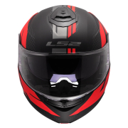 Kaciga LS2 Flip Up FF908 STROBE II CODE crno crvena XXL