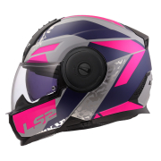 Kaciga LS2 Flip Up FF902 SCOPE II OXYD sivo plavo ljubičasta