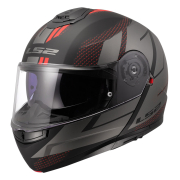 Kaciga LS2 Flip Up FF908 STROBE II CODE crno siva XXL