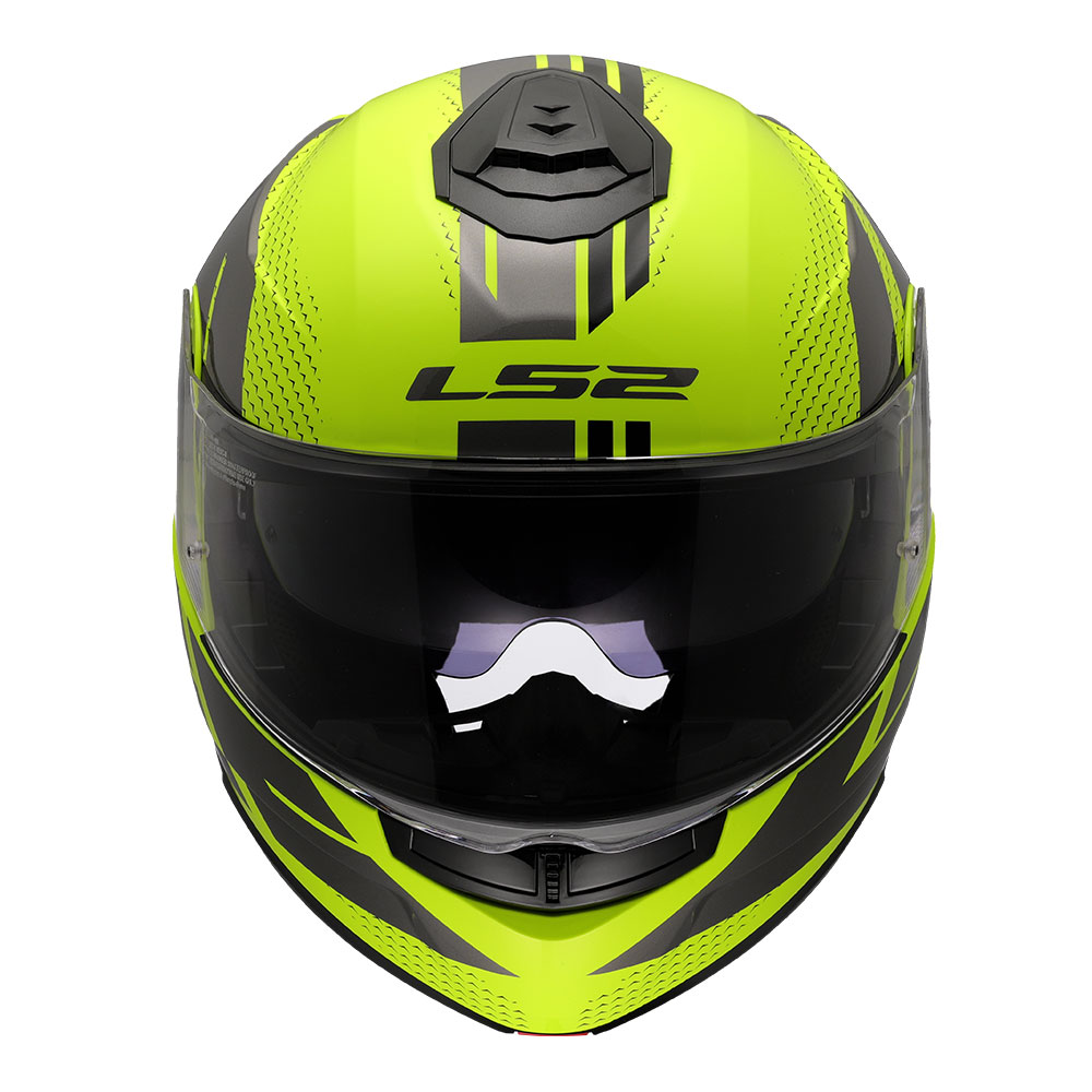 Kaciga LS2 Flip Up FF908 STROBE II CODE žuto siva L