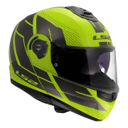 Kaciga LS2 Flip Up FF908 STROBE II CODE žuto siva L