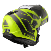 Kaciga LS2 Flip Up FF908 STROBE II CODE žuto siva M