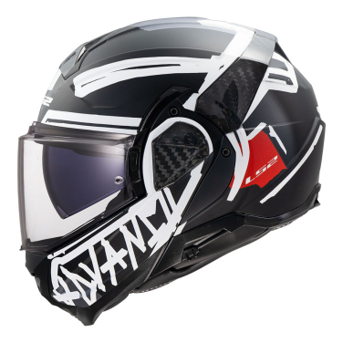 Kaciga LS2 Flip Up FF910 ADVANT II TAPE crna L