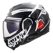 Kaciga LS2 Flip Up FF910 ADVANT II TAPE crna L