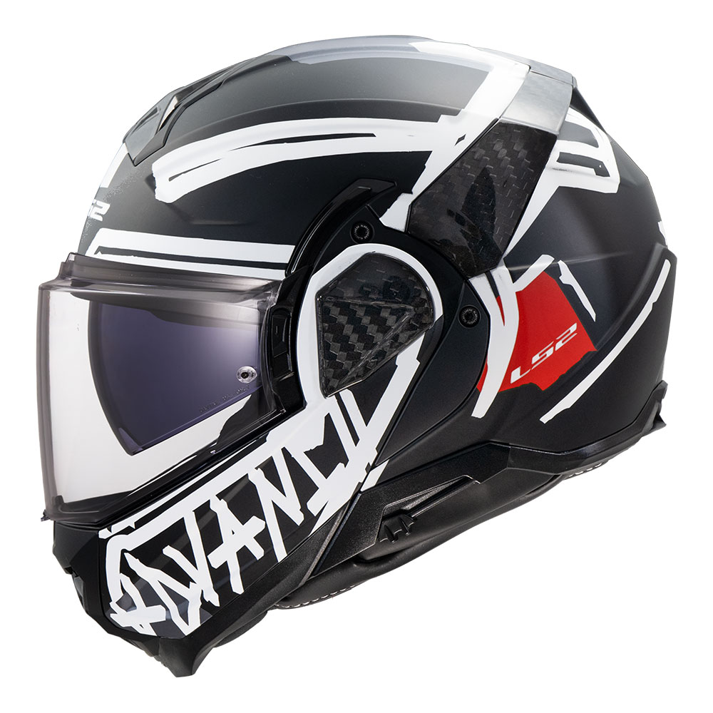 Kaciga LS2 Flip Up FF910 ADVANT II TAPE crna L