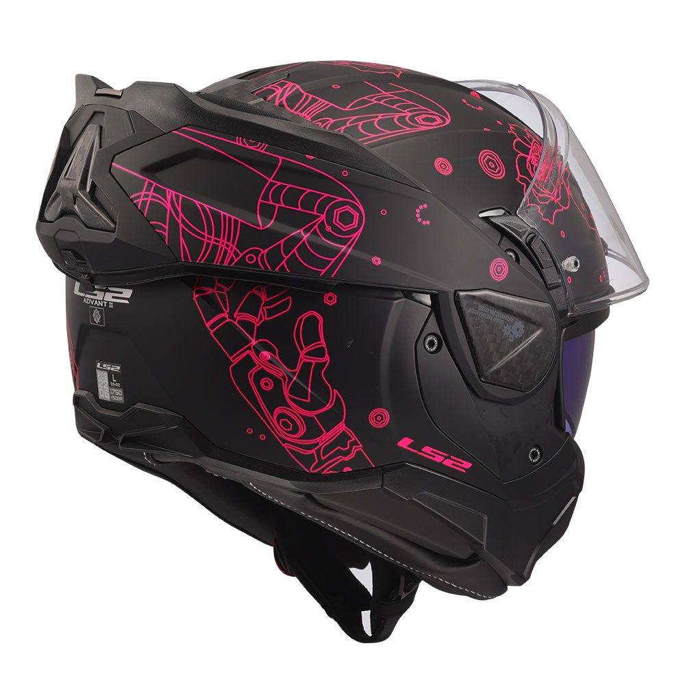 Kaciga LS2 Flip Up FF910 ADVANT II SOPHIA crno roza L