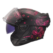 Kaciga LS2 Flip Up FF910 ADVANT II SOPHIA crno roza L