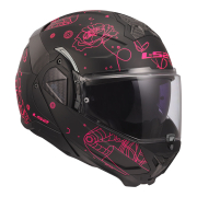 Kaciga LS2 Flip Up FF910 ADVANT II SOPHIA crno roza L