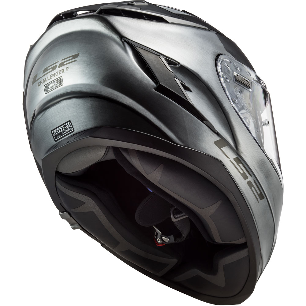 Kaciga LS2 Full Face FF327 CHALLENGER JEANS titanium sa naočarima