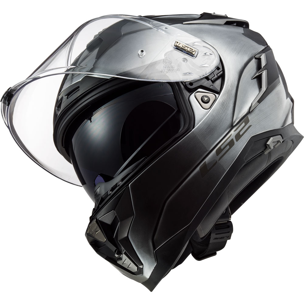 Kaciga LS2 Full Face FF327 CHALLENGER JEANS titanium sa naočarima