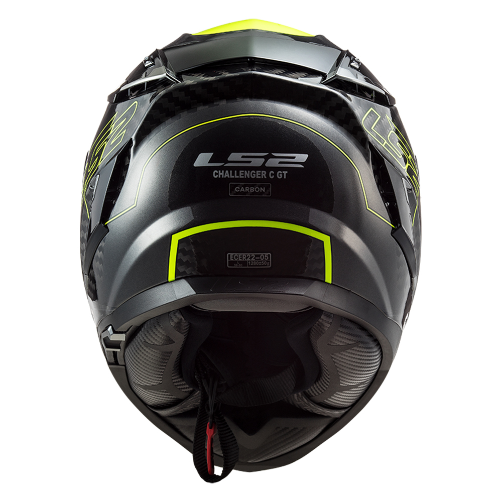 Kaciga LS2 Full Face FF327 CHALLENGER CARBON FOLD žuta sa naočarima