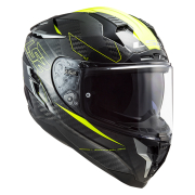 Kaciga LS2 Full Face FF327 CHALLENGER CARBON FOLD žuta sa naočarima