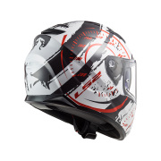 Kaciga LS2 Full Face FF320 STREAM EVO TACHO belo crno crvena sa naočarima