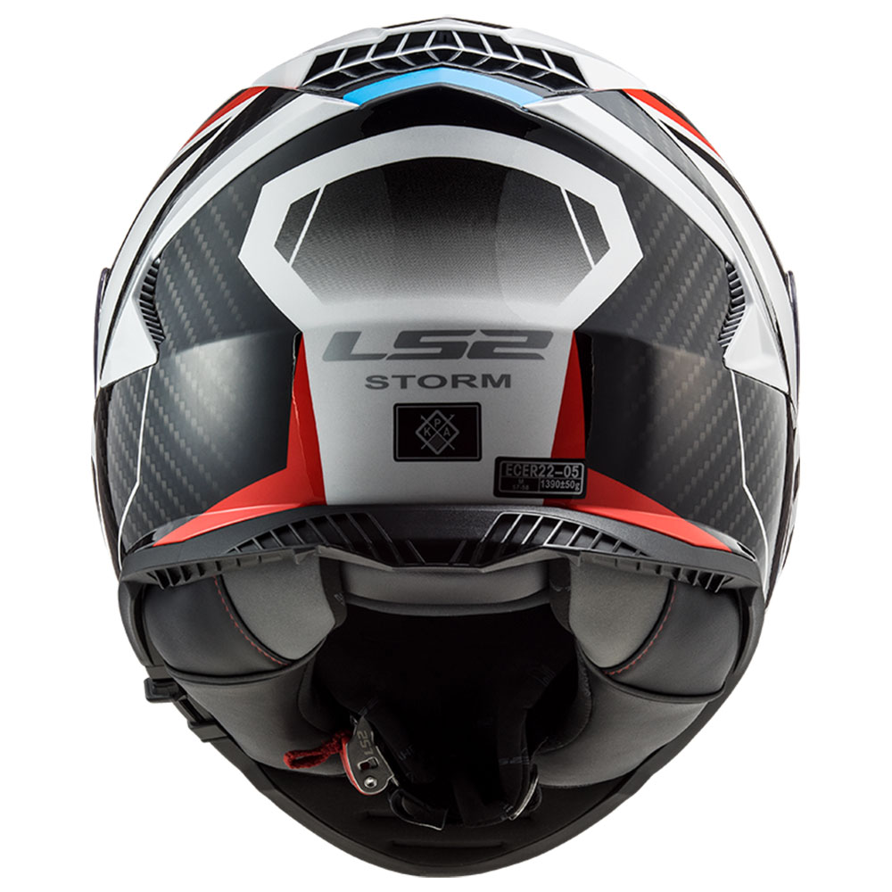 Kaciga LS2 Full Face FF800 STORM II RACER crveno plava sa naočarima S