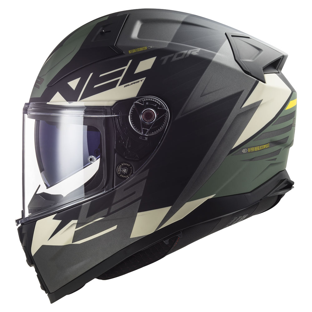 Kaciga LS2 Full Face FF811 VECTOR II  ABSOLUTE crno siva sa naočarima 3XL