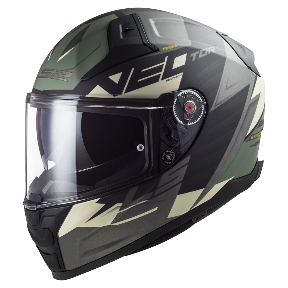 Kaciga LS2 Full Face FF811 VECTOR II  ABSOLUTE crno siva sa naočarima 3XL