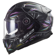 Kaciga LS2 Full Face FF811 VECTOR II TROPICAL belo crna sa naočarima XXL